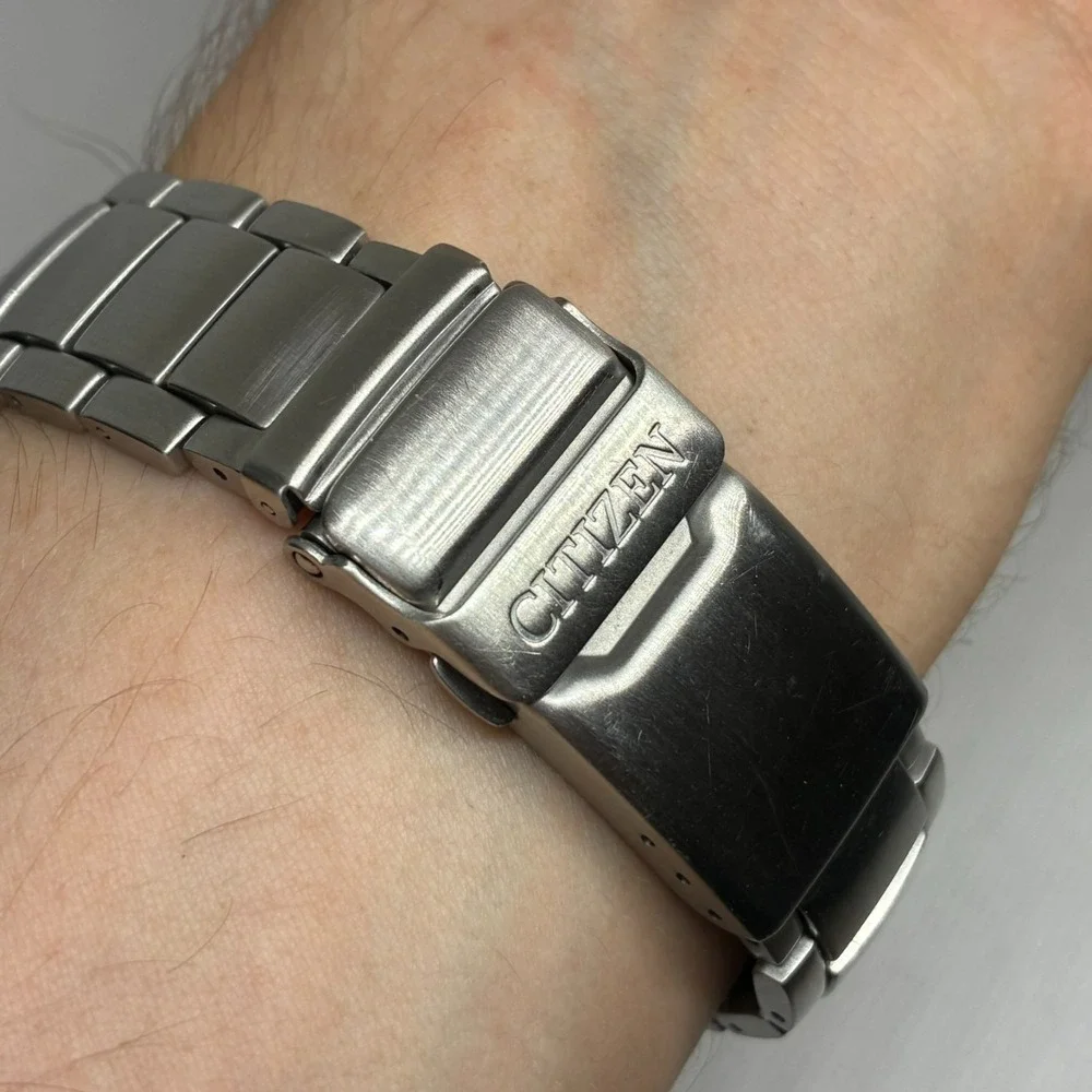 Citizen Skyhawk C651 Eco-Drive Solar Mens Watch - NEW CAPACITOR & CRYSTAL!
